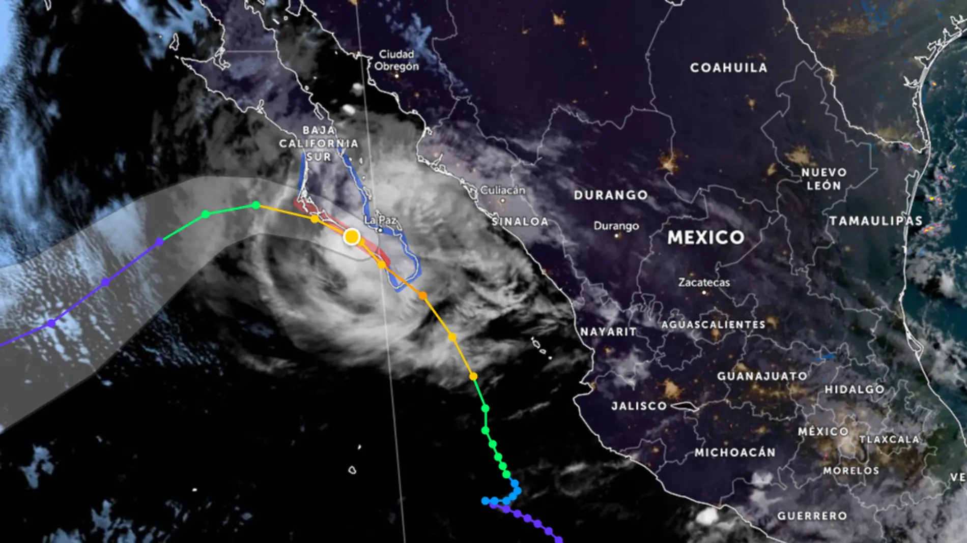 huracan olaf ZOOM EARTH